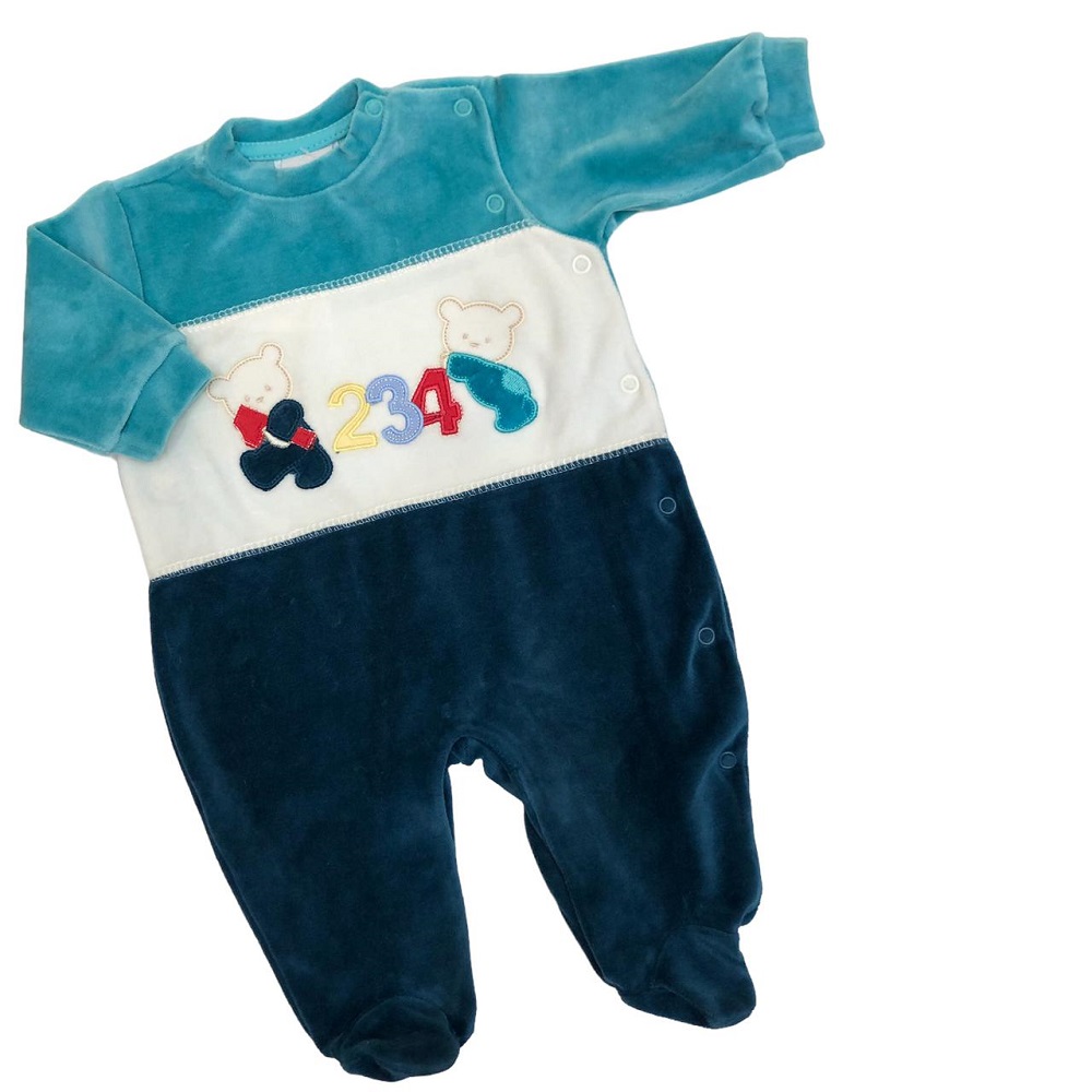 Macacao Bebe Numeros Bf 8436
