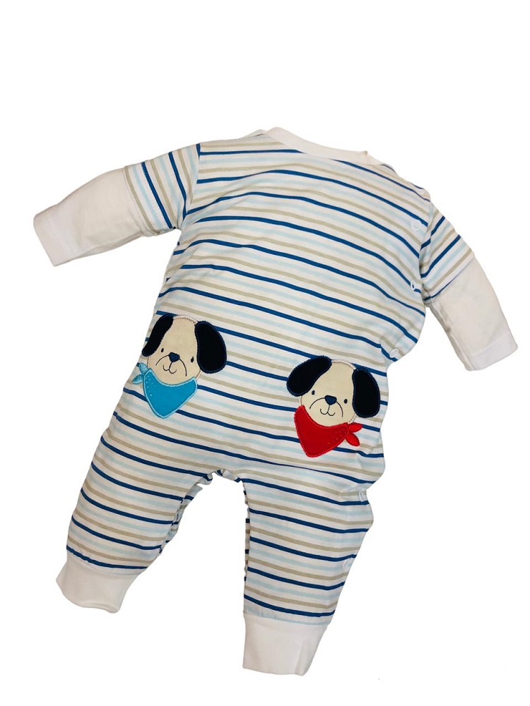 Macacao Bebe 2 Cachorros Bf32027