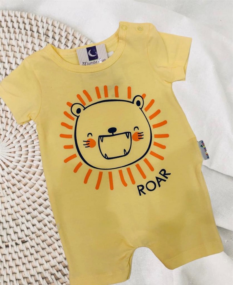 Macacão Curto Bebê Roar