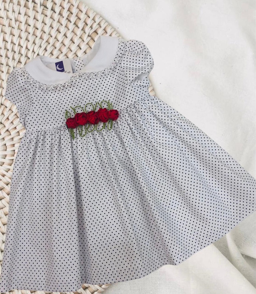 Vestido Bebê Poá