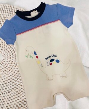 Macacão Bebê Curto Baby Dino