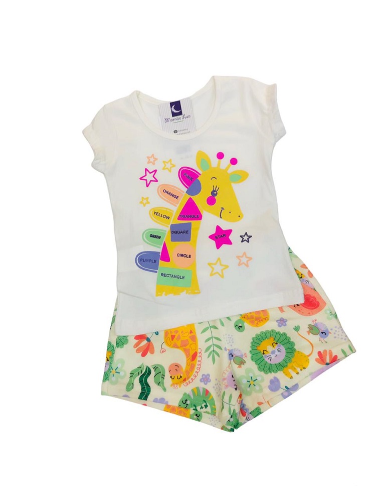 Conjunto Infantil Menina Safari Vr365655