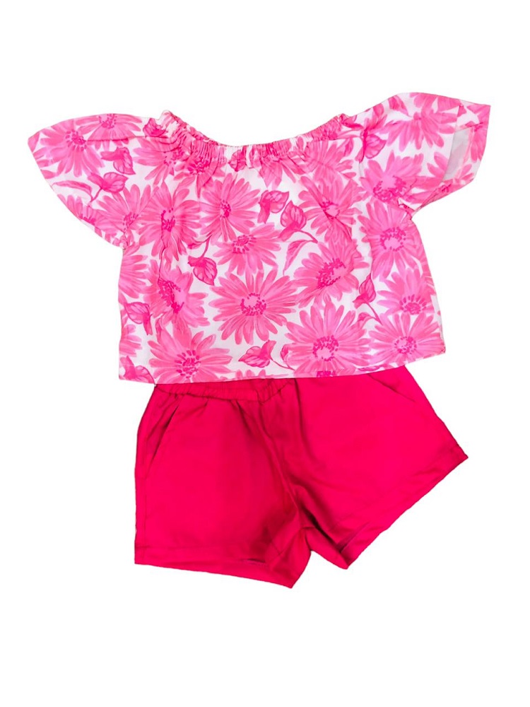 Conjunto Infantil Menina Margaridas Vr365659