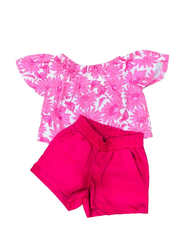 Conjunto Infantil Menina Margaridas Vr365659