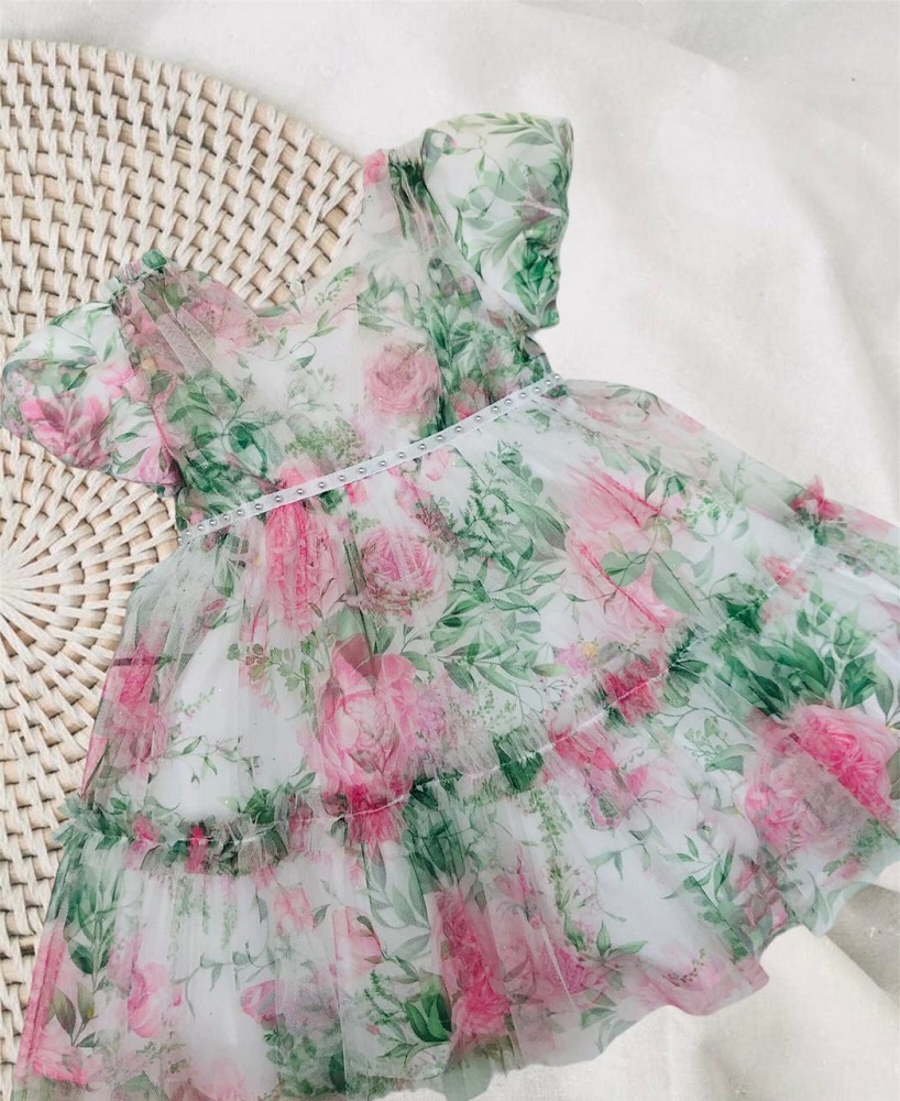 Vestido Festa Bebê Floral