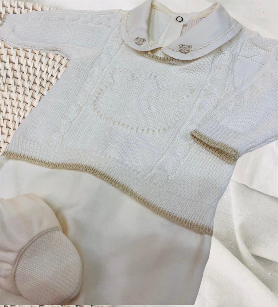 Saida Maternidade Tricot Ursinho