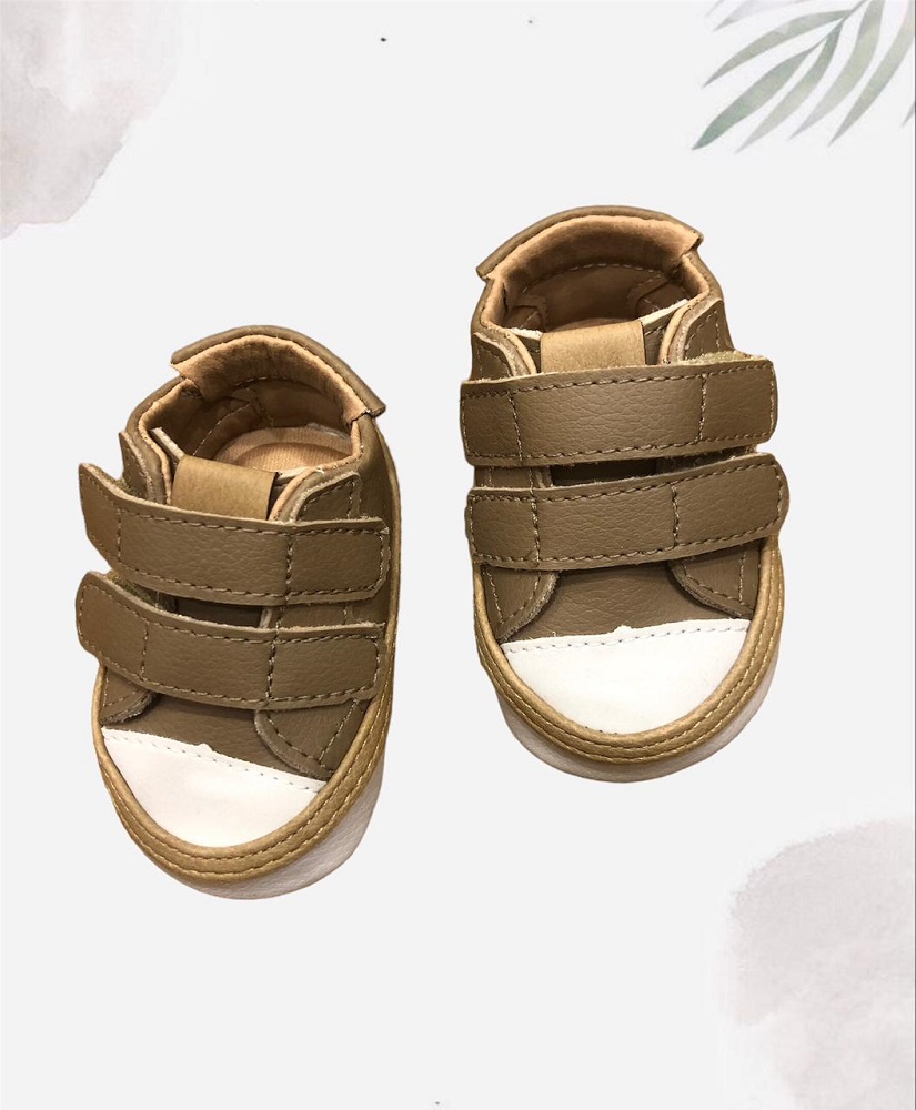 Tênis Bebê Velcro Marron
