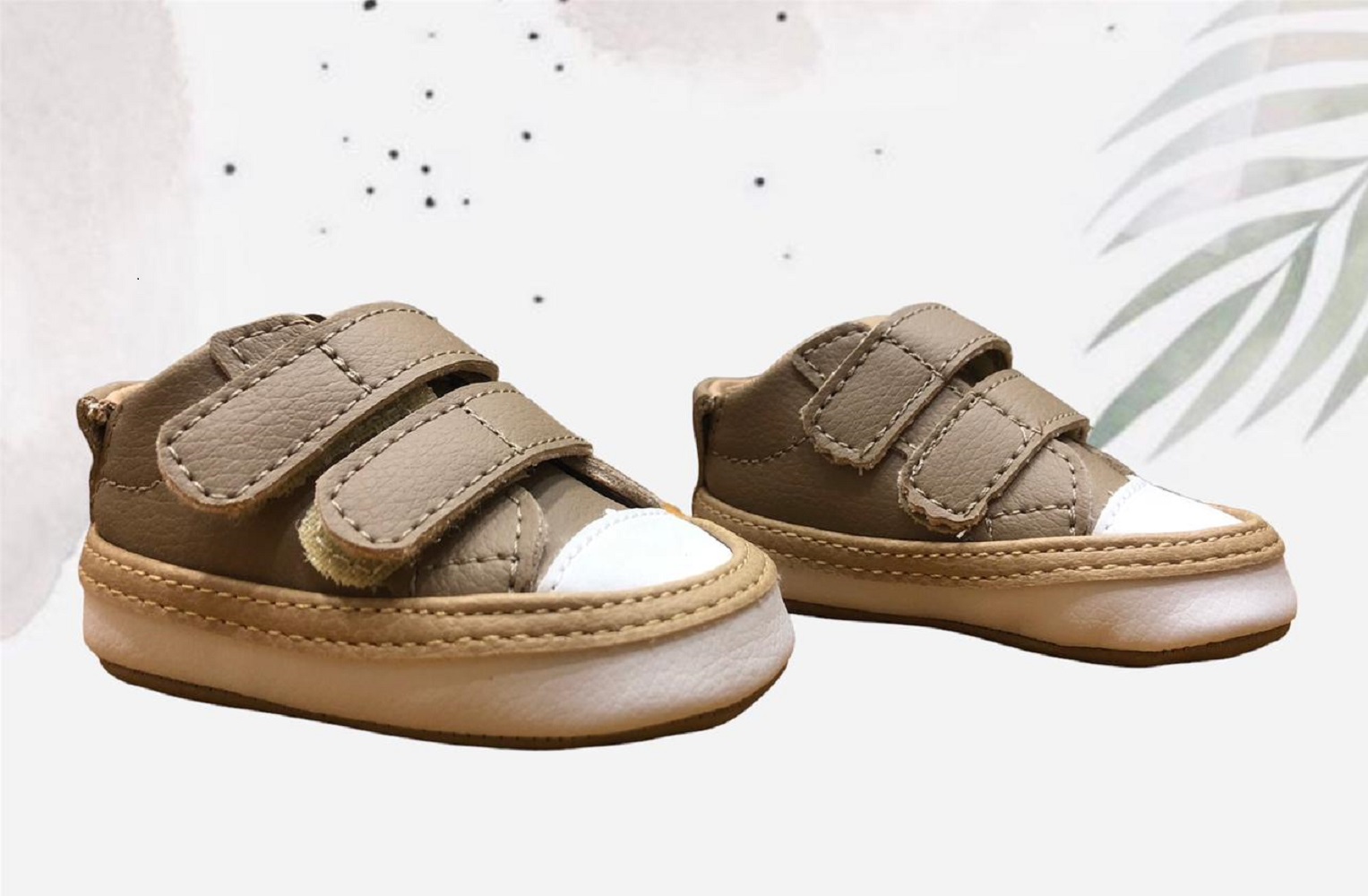 Tênis Bebê Velcro Marron