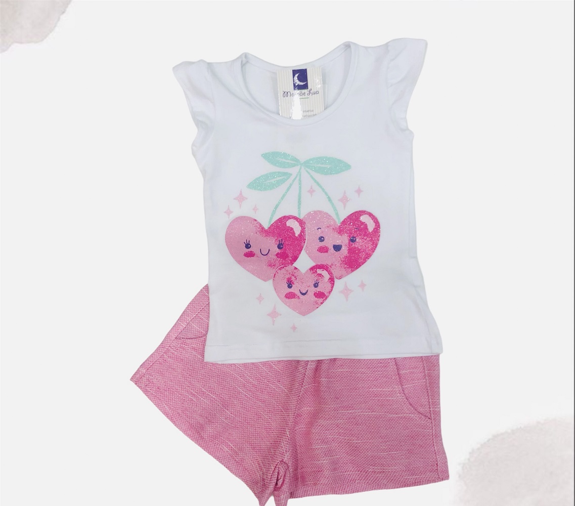Conjunto Infantil Cereja