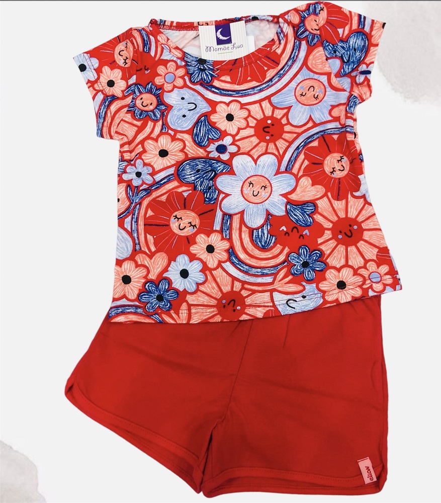 Conjunto Infantil Menina Floral