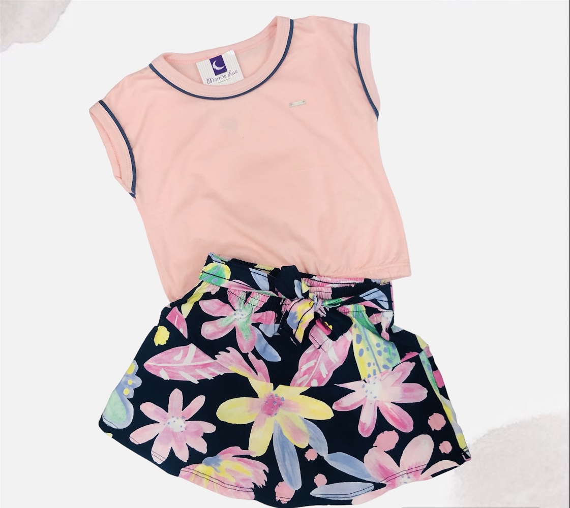 Conjunto Infantil Florido
