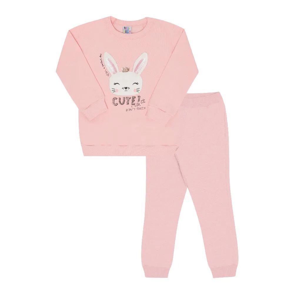 Conjunto Bebê Coelha Rosa