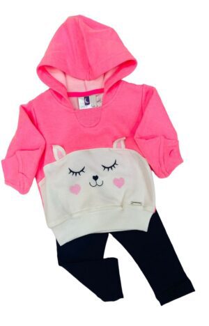 Conjunto Bebê Menina Capuz