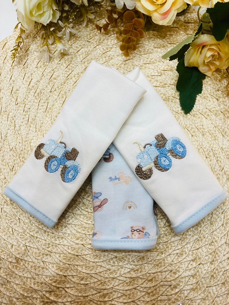 Kit Fralda De Boca Em Malha Bebe