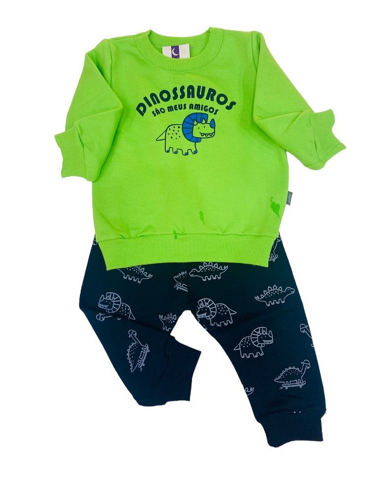 Conjunto Bebê Verde Limão