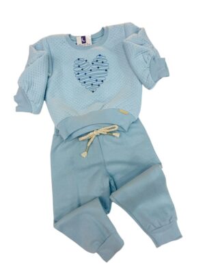 Conjunto Infantil Menina Lantejoula Coração