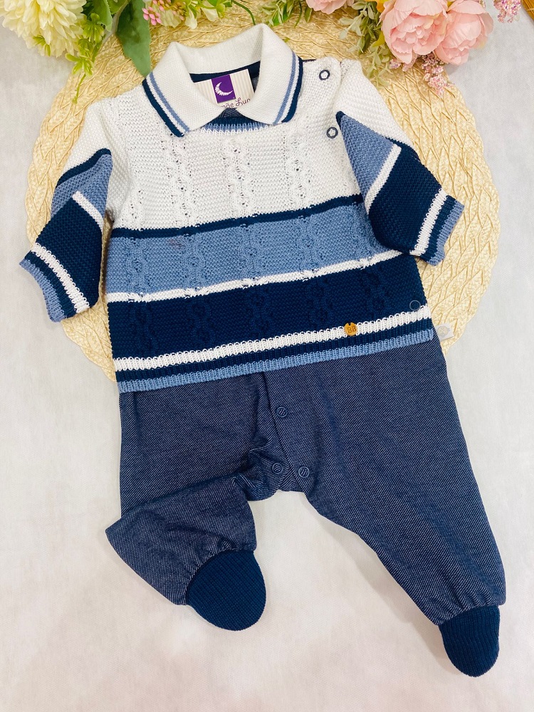 Macacão Manga Longa Tricot Nicolas