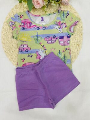Conjunto Infanti Menina Unicórnio Infantil