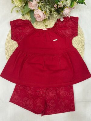 Conjunto Infantil Menina Vermelho