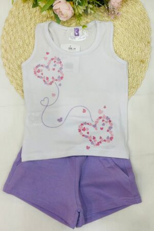 Conjunto Infantil Menina Lilas