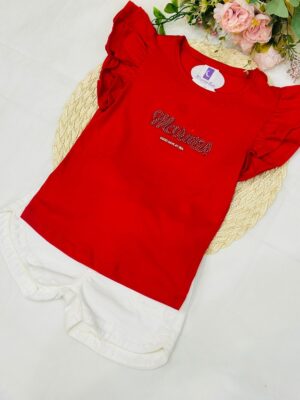 Conjunto Infantil Menina Vermelho