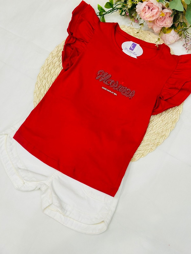Conjunto Infantil Menina Vermelho