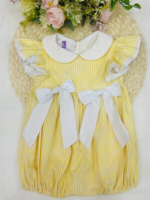 Romper Para Bebê Amarelo