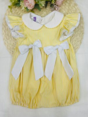 Romper Para Bebê Amarelo