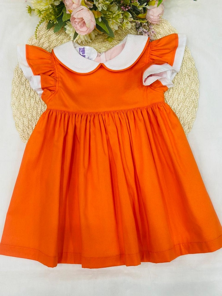 Vestido Bebê Laranja