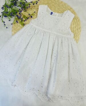 Vestido Branco Laise Bebê