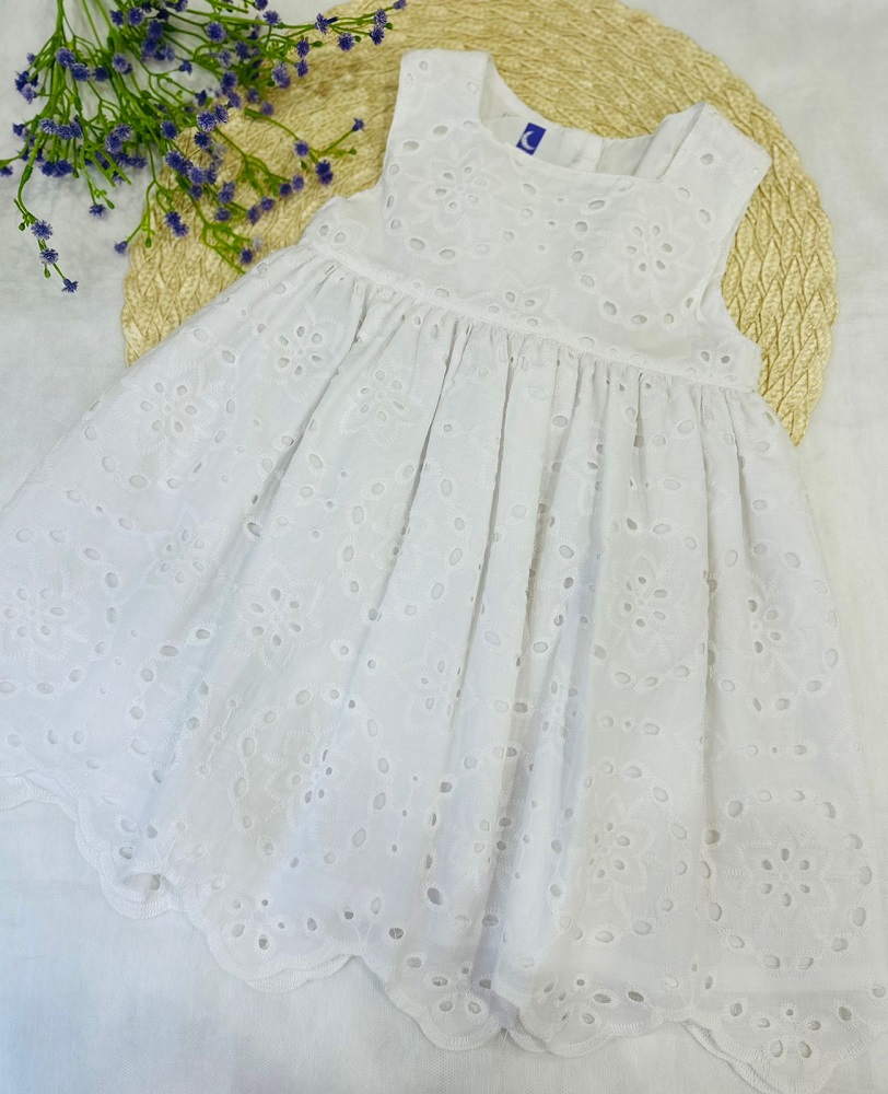 Vestido Branco Laise Bebê