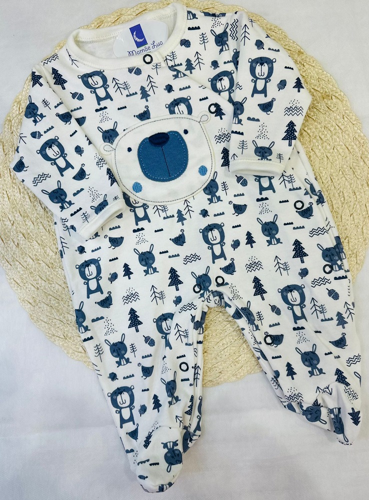 Macacão Bebê Longo Estampado