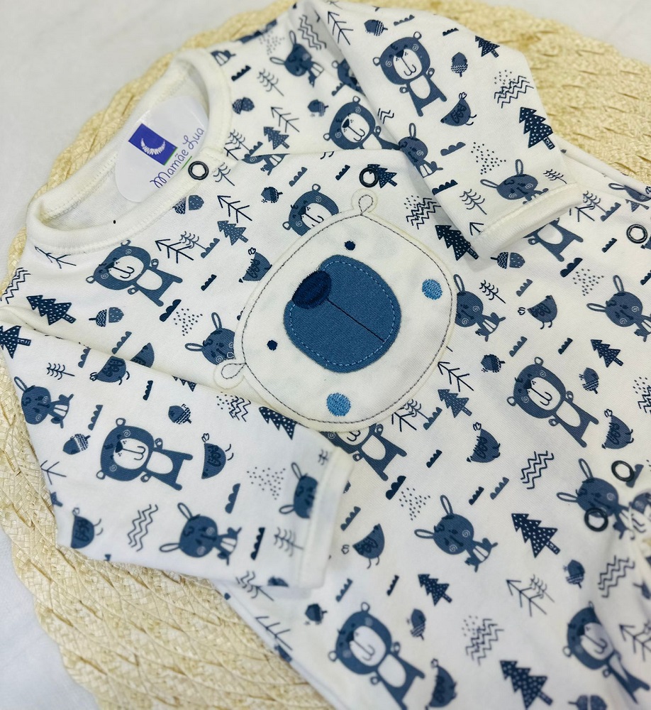 Macacão Bebê Longo Estampado