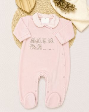 Macacão Bebê Plush Bordado Abc Delicado Infantil