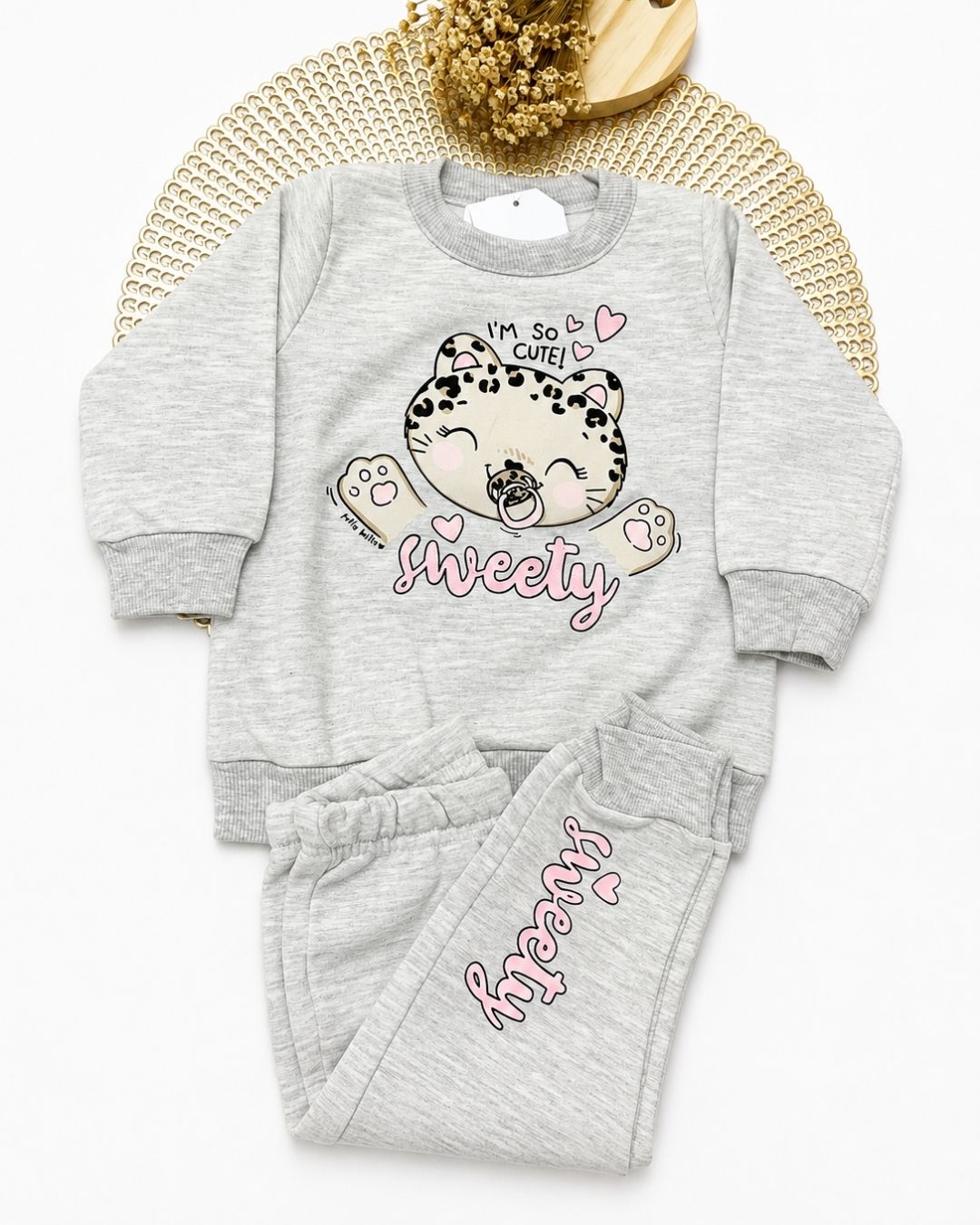 Conjunto Bebê Moletom Sweety
