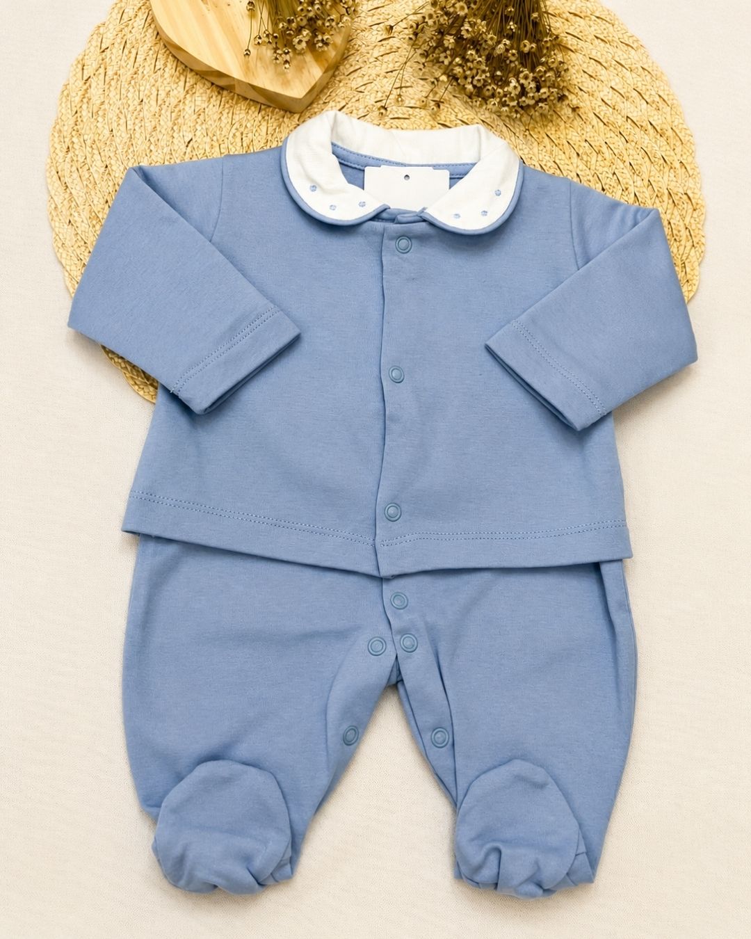 Conjunto Macacão Bebê Com Casaco