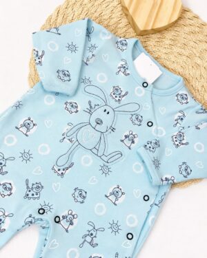 Macacão Longo Bebê Com Estampa Coelho Infantil