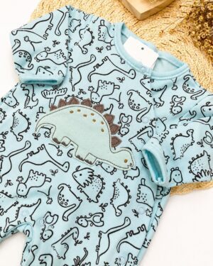 Macacão Longo Bebê Dino Baby Infantil