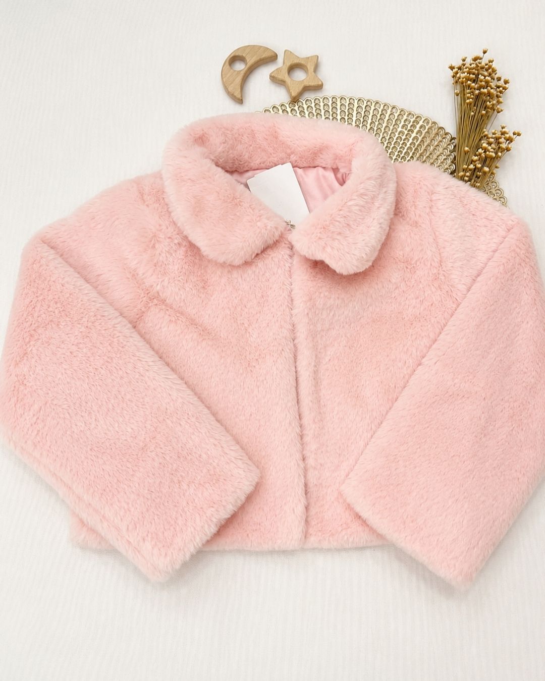 Bolero Infantil Pelúcia Gola Redonda