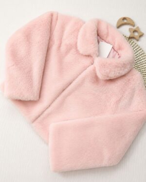 Bolero Infantil Pelúcia Gola Redonda