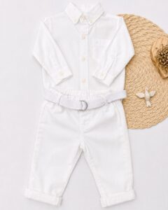 Conjunto Social Infantil Com Camisa E Calça