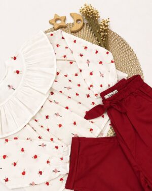 Conjunto Infantil Corações Bailarina