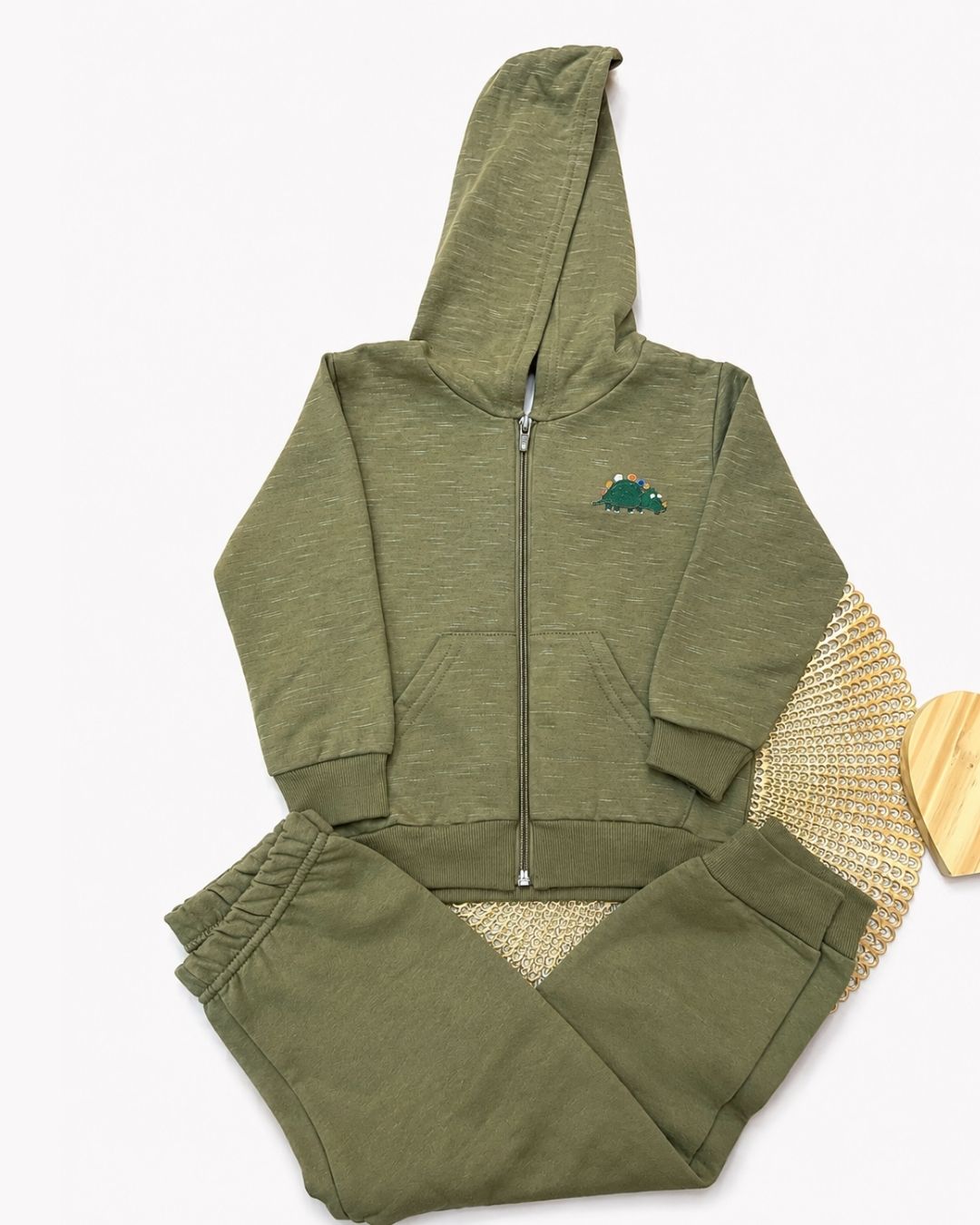 Conjunto Infantil Dinossauro Com Capuz