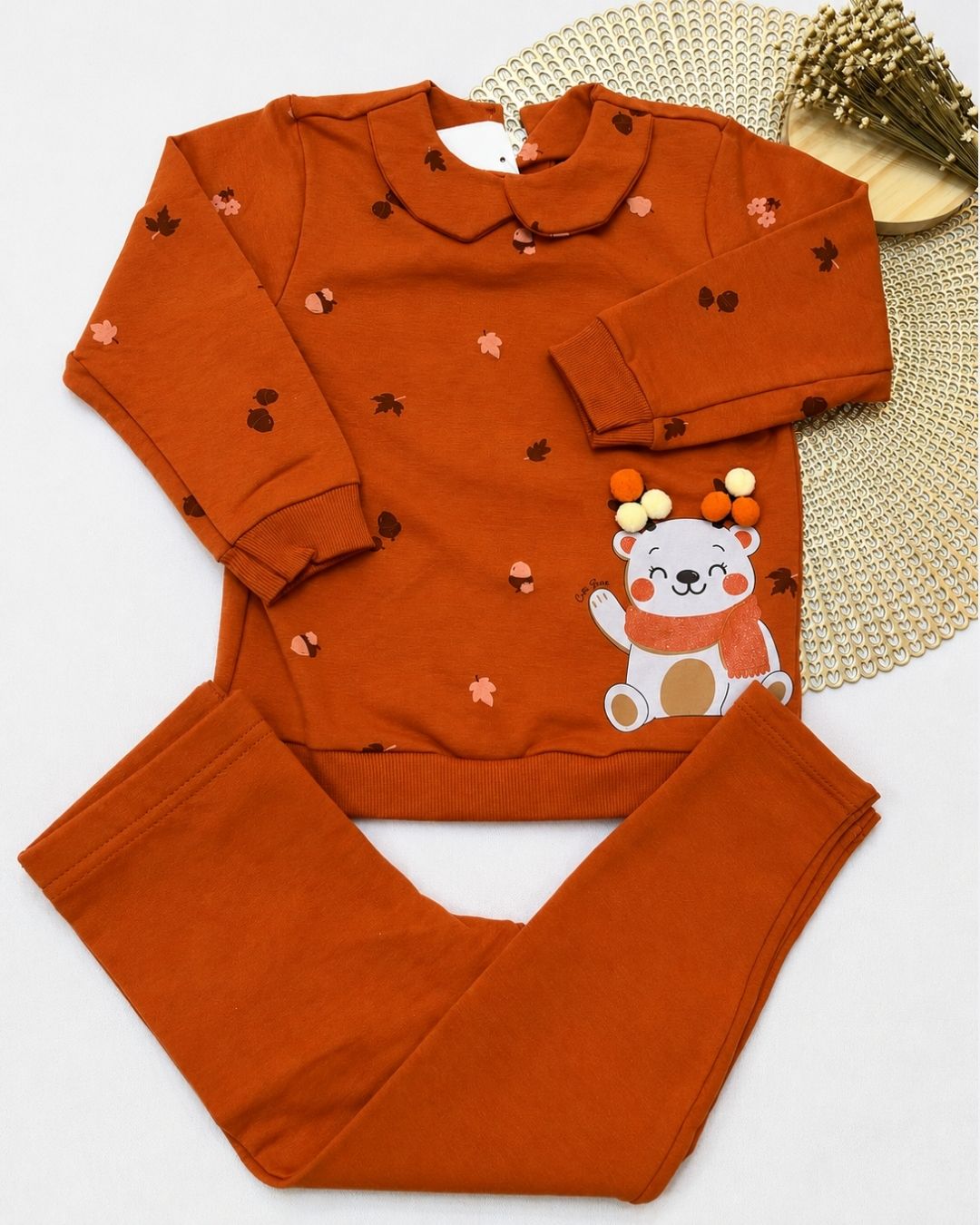Conjunto Infantil Ursinha Com Pompom