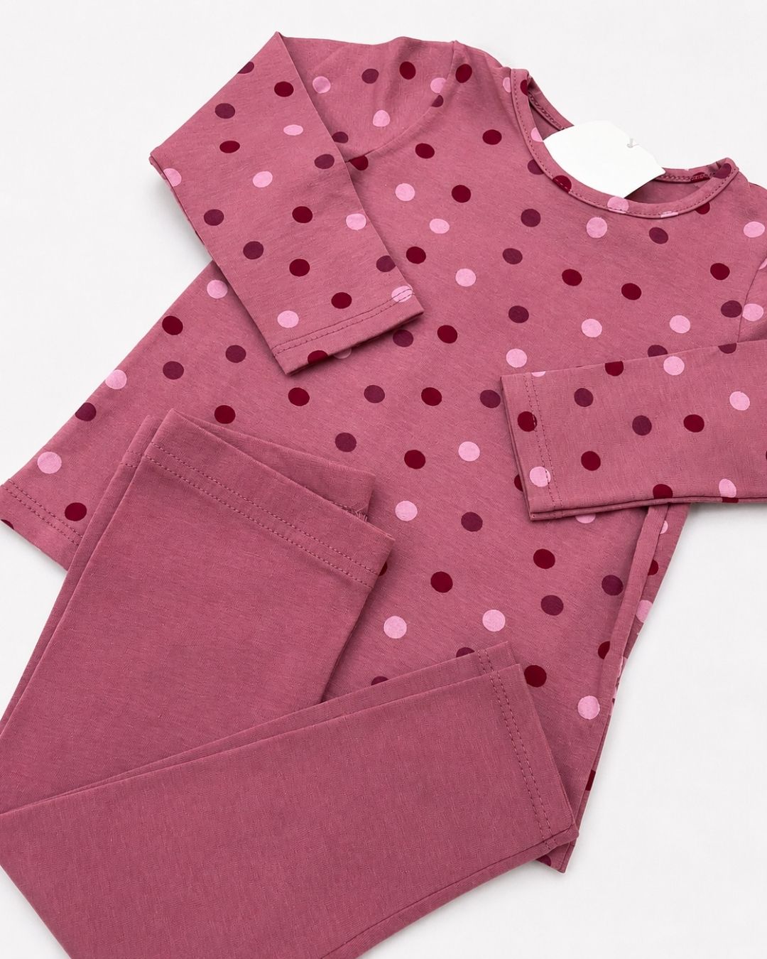 Conjunto Infantil Poá Com Calça Legging
