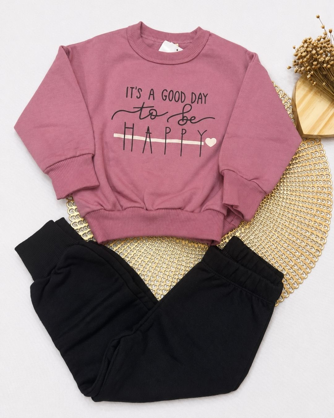 Conjunto Infantil Happy Com Calça Jogger