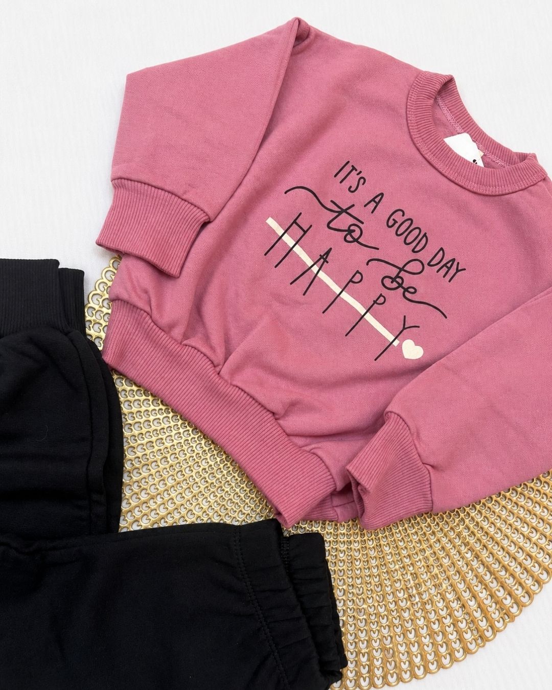 Conjunto Infantil Happy Com Calça Jogger