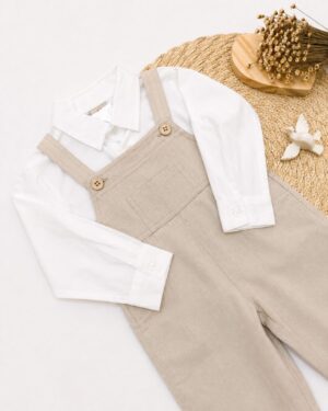 Conjunto Infantil Com Jardineira E Camisa