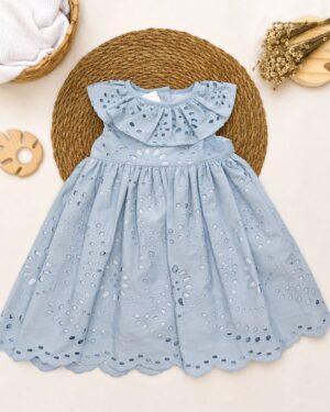 Vestido Infantil Laise Com Babado
