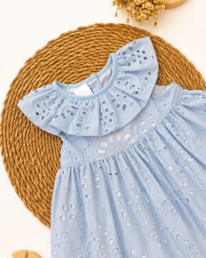 Vestido Infantil Laise Com Babado